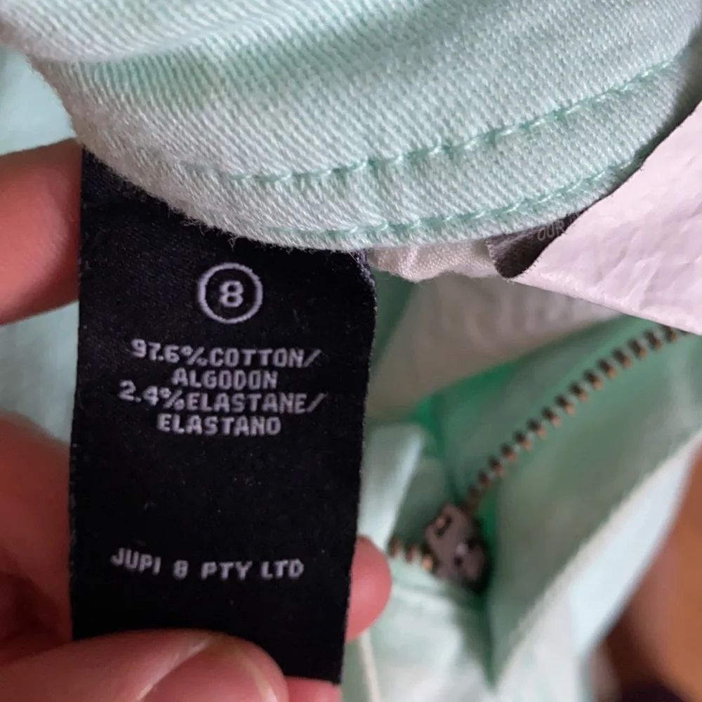 Kardashian Kollection Mint Green Skinny Stretch Jeans - Picture 6 of 8